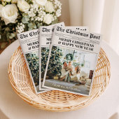 Unique Newspaper What A Year Photo Christmas Feestdagenkaart