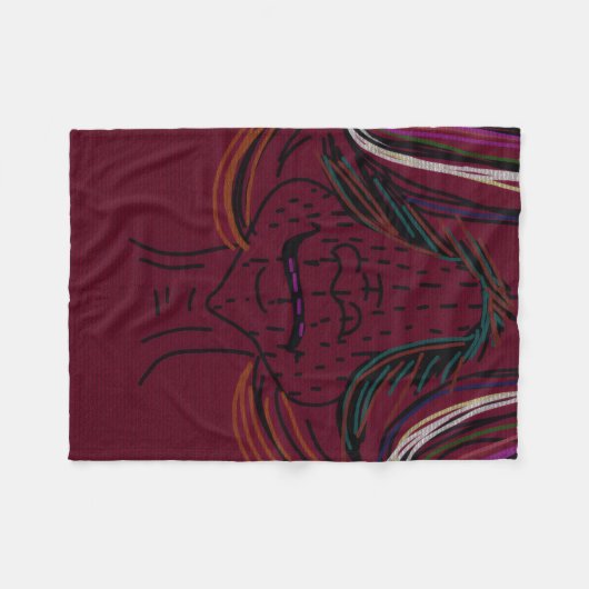 Unique Original Animation Blanket Fleece Deken (Voorkant (Horizontaal))
