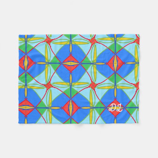 Unique Pattern Abstract Fleece Blanket (Voorkant (Horizontaal))
