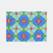 Unique Pattern Abstract  Fleece Blanket Deken (Voorkant (Horizontaal))