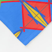 Unique Pattern Abstract  Fleece Blanket Deken (Hoek)