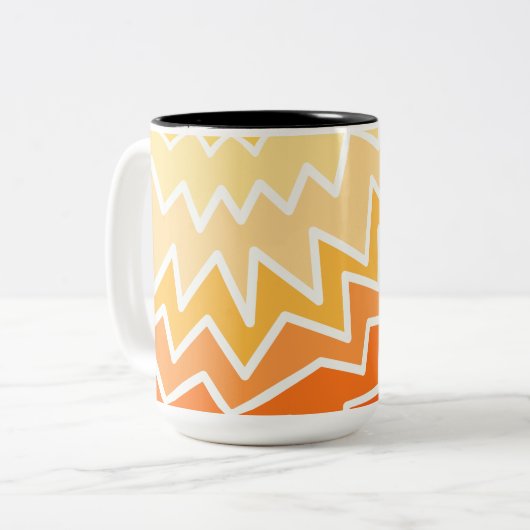 Unique Pattern Tweekleurige Koffiemok (Voorkant links)