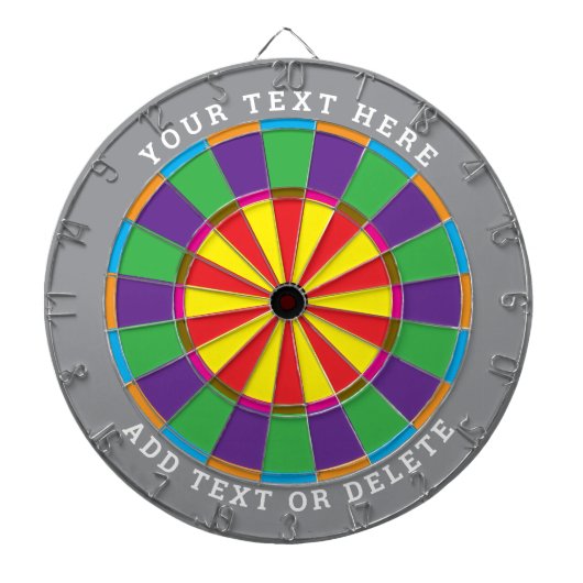 Unique Personalized Customizable Dartboard Dartbord (Voorkant)