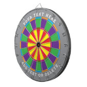 Unique Personalized Customizable Dartboard Dartbord (Voorkant Rechts)