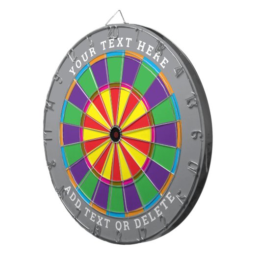 Unique Personalized Customizable Dartboard Dartbord (Voorkant Rechts)