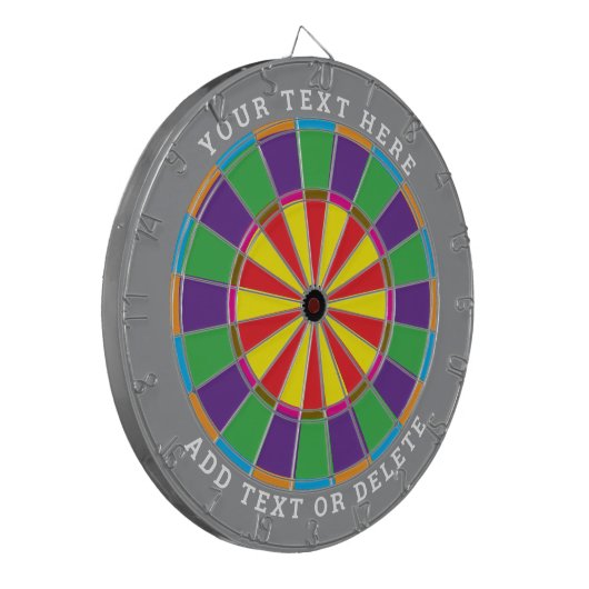 Unique Personalized Customizable Dartboard Dartbord (Voorkant Links)