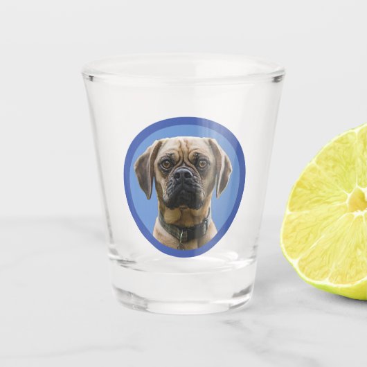 Unique Personalized First Pet Dog Lover Photo Gift Shot Glas (Voorkant)