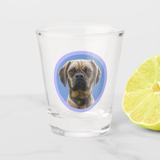 Unique Personalized First Pet Dog Lover Photo Gift Shot Glas (Voorkant)