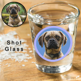 Unique Personalized First Pet Dog Lover Photo Gift Shot Glas