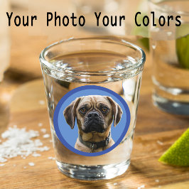Unique Personalized First Pet Dog Lover Photo Gift Shot Glas