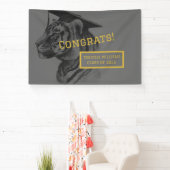 Unique Personalized Tiger Graduation Banner (Insitu)