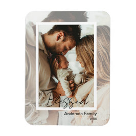 Unique Photo on Photo Blessed  Magneet