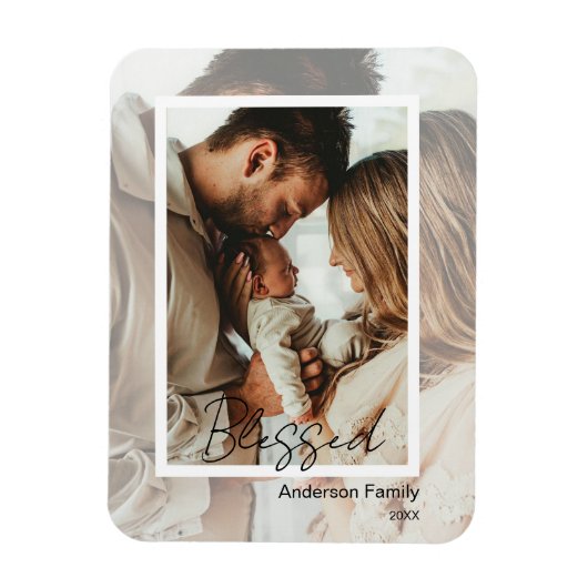 Unique Photo on Photo Blessed  Magneet (Verticaal)