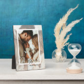 Unique Photo on Photo Tabletop Plaque  Easel Fotoplaat (Zijkant)