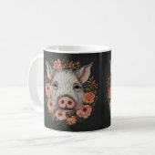 Unique Pig Mok: het perfecte cadeau voor varkensli Koffiemok (Voorkant links)