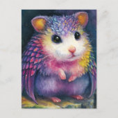 Unique Pink Hamster Dragon Briefkaart (Voorkant)