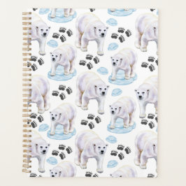 Unique Polar Bears Planner Journal
