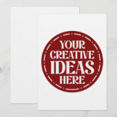 Unique, polished, trendy & elegant kaart (Voorkant / Achterkant)