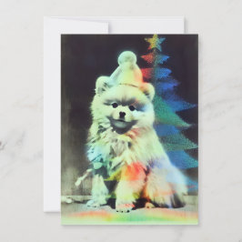 Unique Pomeranian Christmas Cards Feestdagenkaart