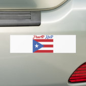 Unique Puerto Rico Flag Folded Bumper Sticker (Op auto)