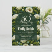 Unique Ranunculus Sparkle First Birthday Gift Kaart (Staand voorkant)