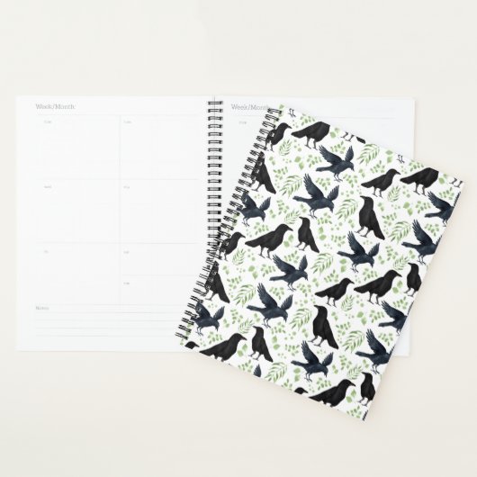Unique Ravens Planner Journal in White (Display)