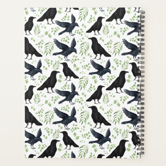 Unique Ravens Planner Journal in White (Achterkant)