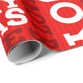 Unique Red Non-Traditional Merry Christmas Script Cadeaupapier (Rol Hoek)