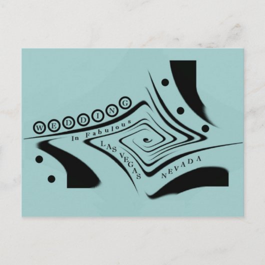 UNIQUE RETRO WEDDING IN Las Vegas Briefkaart (Voorkant)