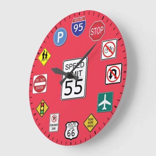 Unique Road Traffic Signs Themed Grote Klok (Hoek)
