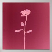 UNIQUE ROOS POSTER (Voorkant)