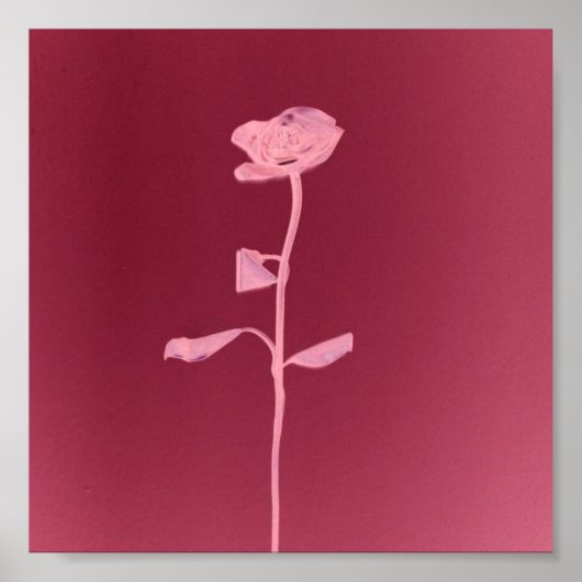 UNIQUE ROOS POSTER (Voorkant)