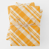 Unique Rustic Country Yellow & Cream Plaid Inpakpapier Vel