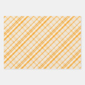 Unique Rustic Country Yellow & Cream Plaid Inpakpapier Vel (Voorkant 2)
