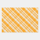 Unique Rustic Country Yellow & Cream Plaid Inpakpapier Vel (Voorkant)