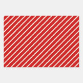 Unique Rustic Red & Cream Squiggly Mixed Patterns Inpakpapier Vel (Voorkant 2)