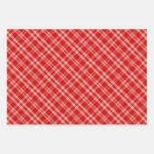 Unique Rustic Red & Cream Squiggly Mixed Patterns Inpakpapier Vel (Voorkant)