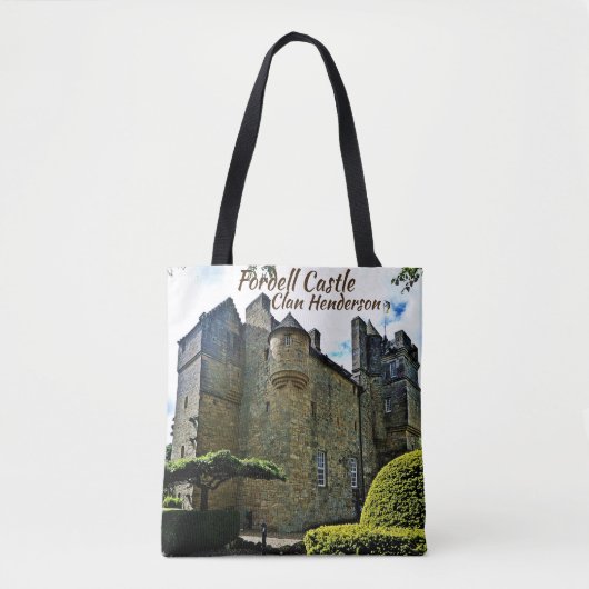 Unique Scottish Clan Henderson's Fordell Castle Tote Bag (Voorkant)