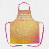 Unique Sentimental Quote Keepsake Moederdag Schort (Voorkant)