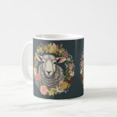 Unique Sheep Mok: Perfect cadeau voor Dierenvriend Koffiemok (Voorkant links)