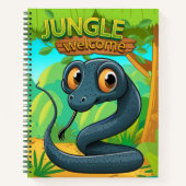 Unique Snake Whimsical Woodland Nature Scene 🐍 Notitieboek (Voorkant)