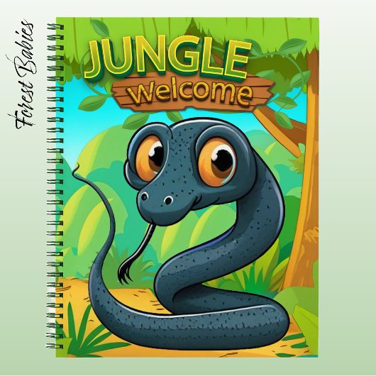 Unique Snake Whimsical Woodland Nature Scene 🐍 Notitieboek