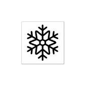 Unique Snowflake Mark Wooden Rubber Stamp Rubberstempel (Afrduk)