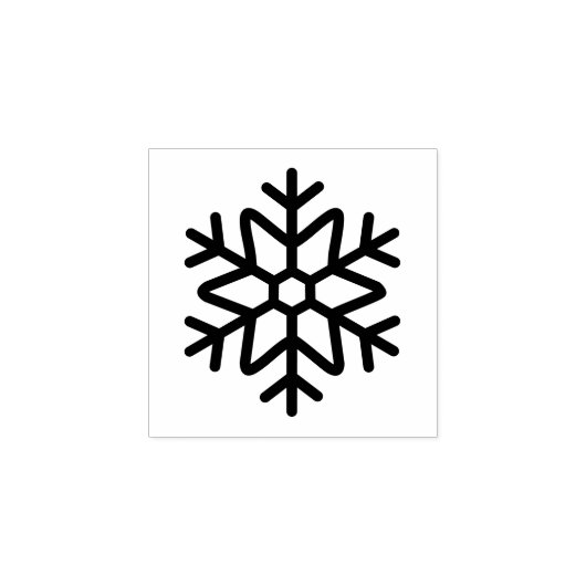 Unique Snowflake Mark Wooden Rubber Stamp Rubberstempel (Afrduk)