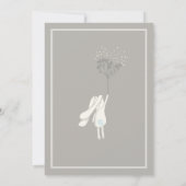 Unique Spring TWIN Boys Bunny Baby shower Kaart (Achterkant)