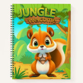 Unique Squirrel Wildlife Nature Safari Character🐿 Notitieboek (Voorkant)