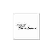 Unique Stylish Merry Christmas Script Rubberstempel (Afrduk)
