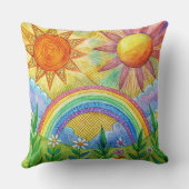 Unique summer beach Design cushion Kissen Kussen (Achterkant)