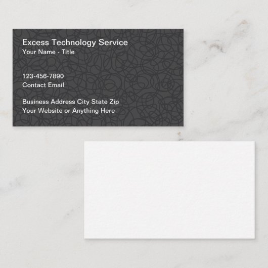 Unique Technology Business Cards New Design Visitekaartje (Voorkant / Achterkant)