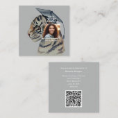 Unique Tiger Graduation Enclosure Card  Informatiekaartje (Voorkant / Achterkant)